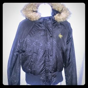 South Pole Winter Coat w/Faux Fur Lined Hood L